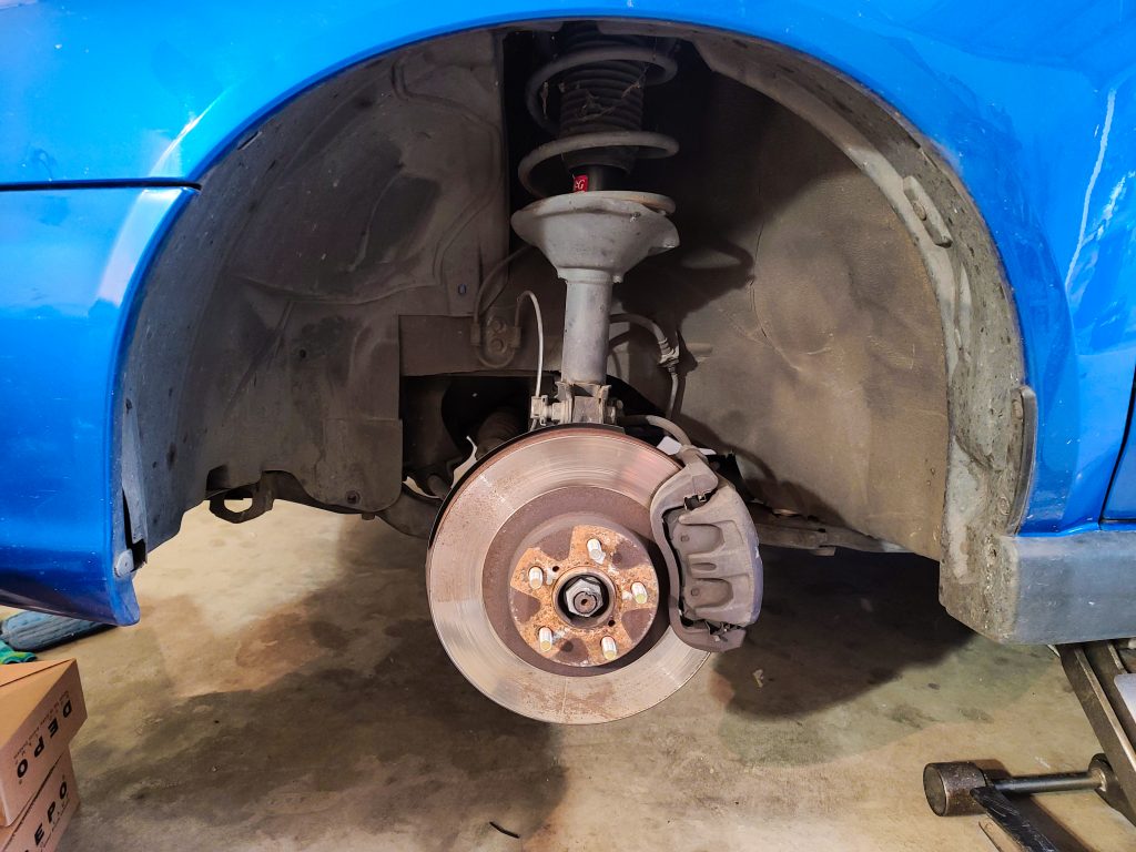 stock wrx brake and rotor combo